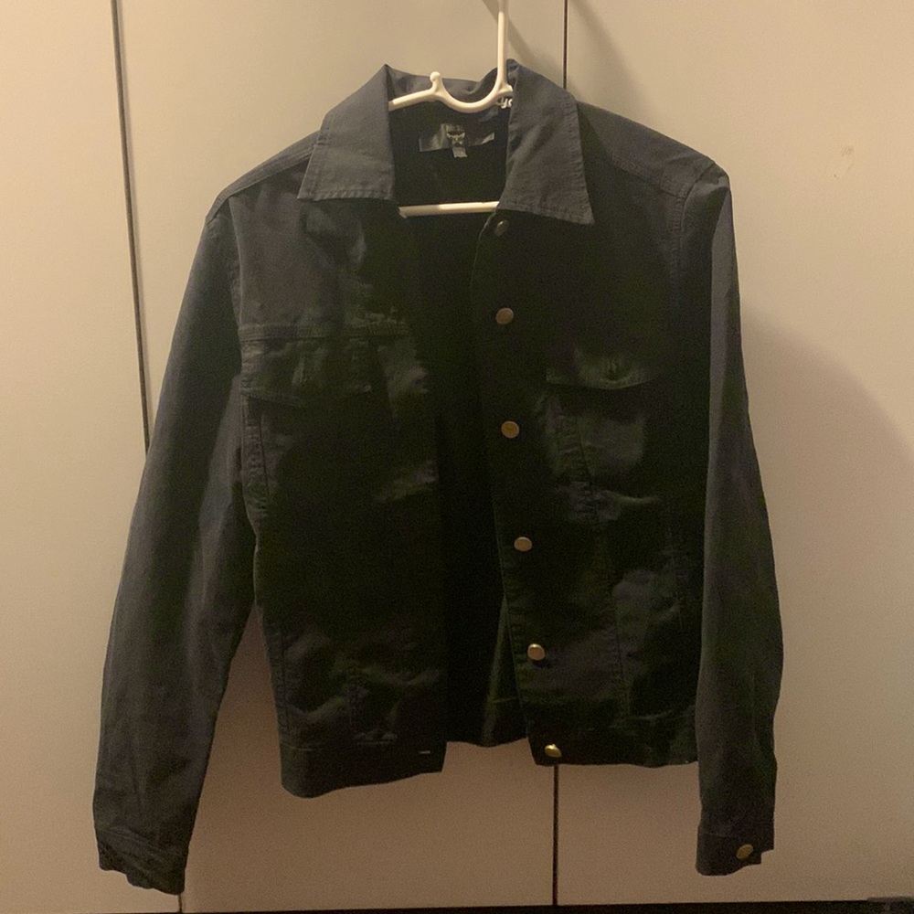 Black MCM jean jacket